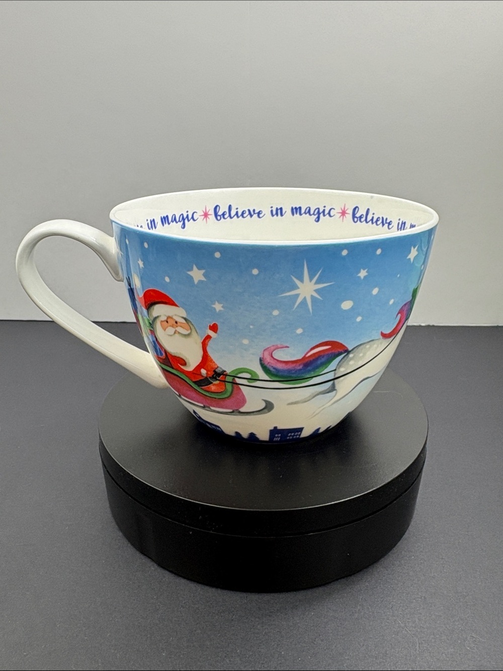Portobello by Design Santa Sleigh Unicorn Magic Christmas Mug